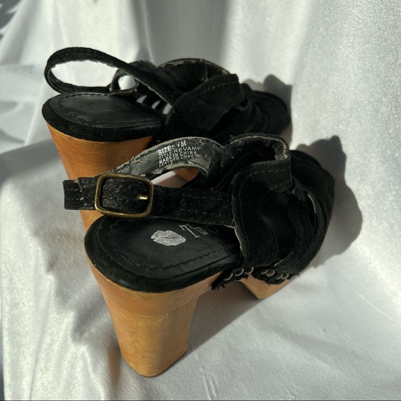 Suede Studded Platform Sandals - Picture 7 of 7